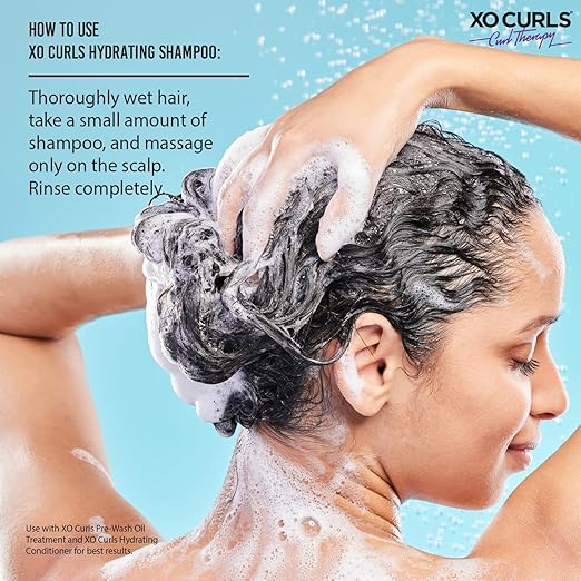 XO Curls Hydrating Shampoo With Argan Oil And Flax Seed -200 ml