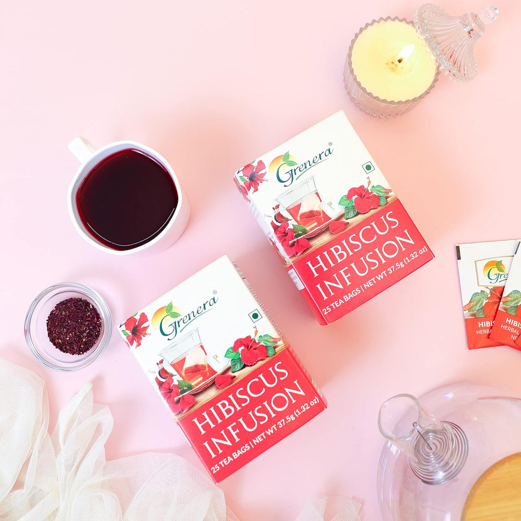 Grenera Hibiscus Tea - 25 Bags (Pack of 2)