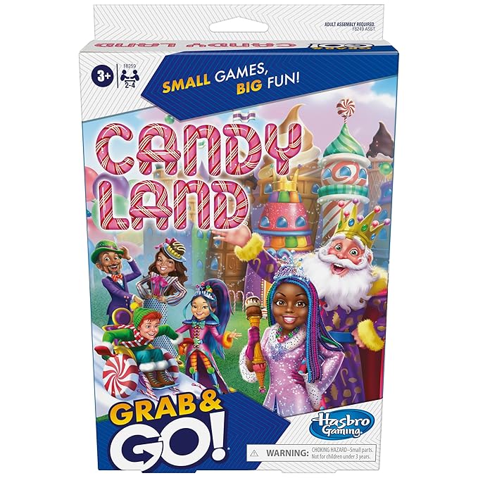 Hasbro Gaming Candy Land Grab and Go Game for Kids Ages 3 and Up