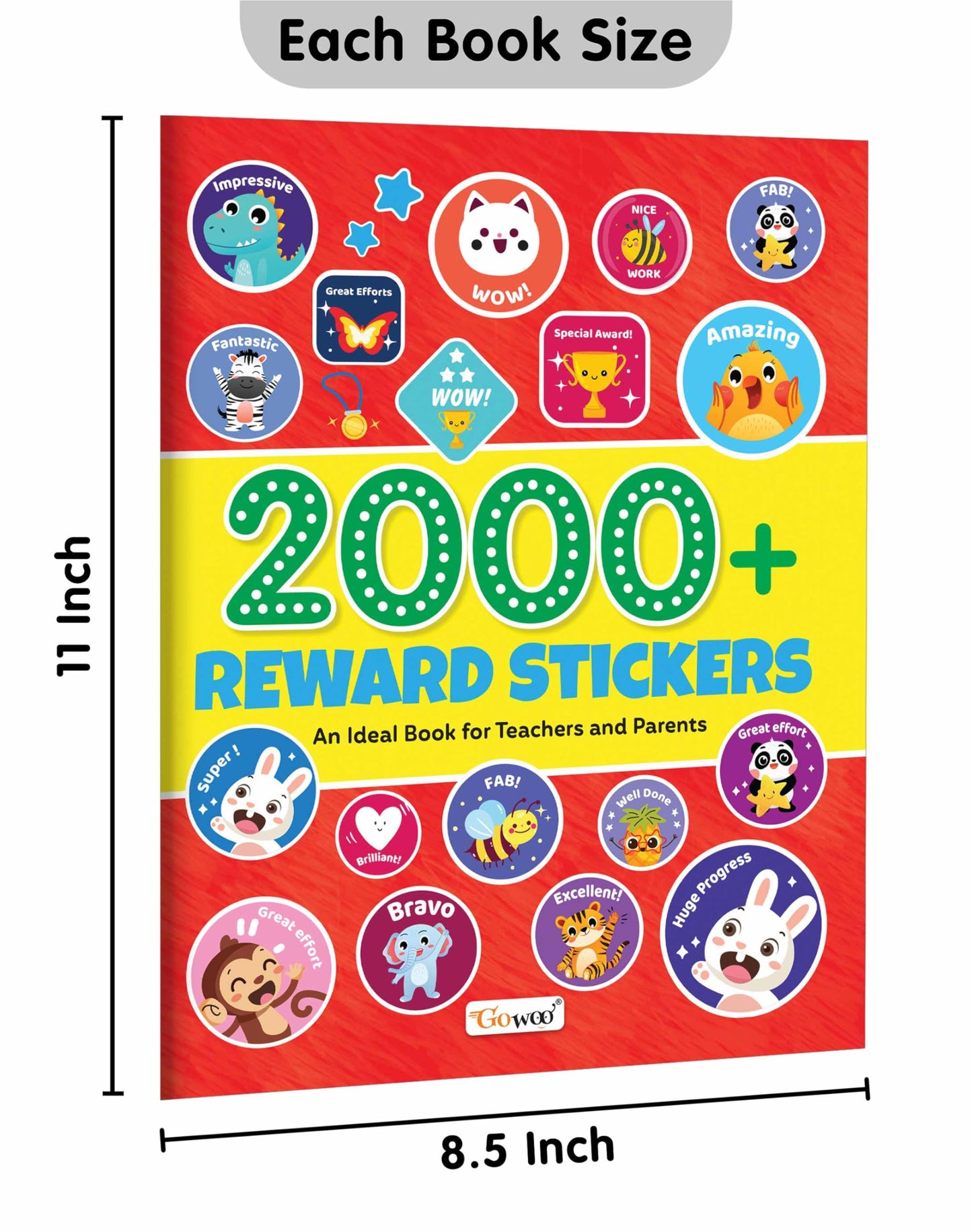 2000+ Reward Stickers: A Fun Sticker Book For Teachers And Parents - Encouraging And Celebrating Kids' Achievements With Over 2000 Stickers [Paperback]