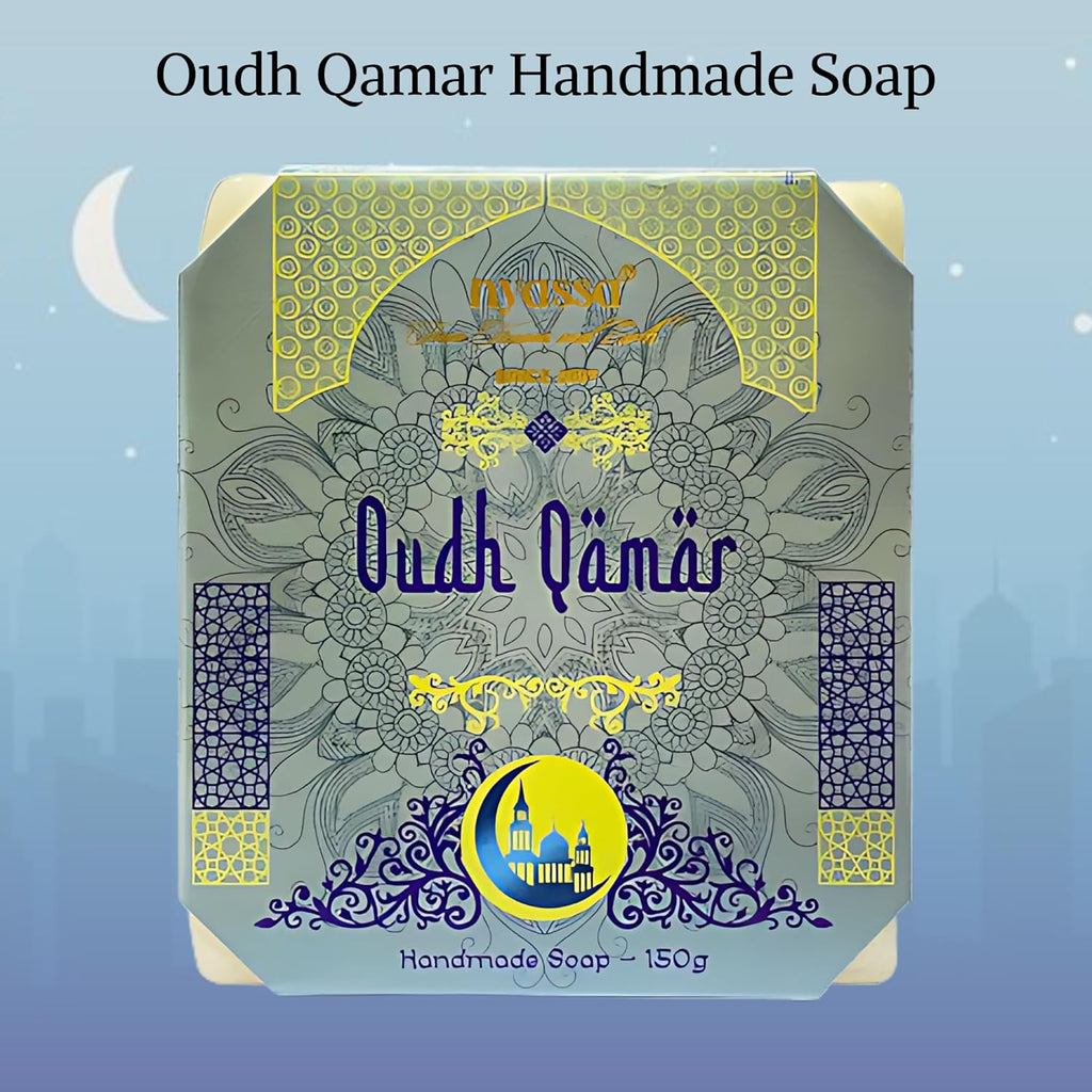 Nyassa Luxurious Oudh Qamar Handmade Natural Bathing Soap - 150 Gms