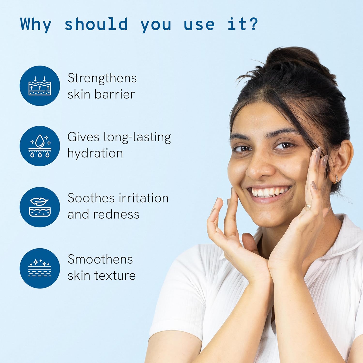 Be Bodywise 1% Peptide & Ceramide Moisturizer (50g) | Retains Moisture Upto 72 Hours | Strengthens Skin Barrier, Soothes Irritation & Redness | Lightweight, Fragrance Free Formula