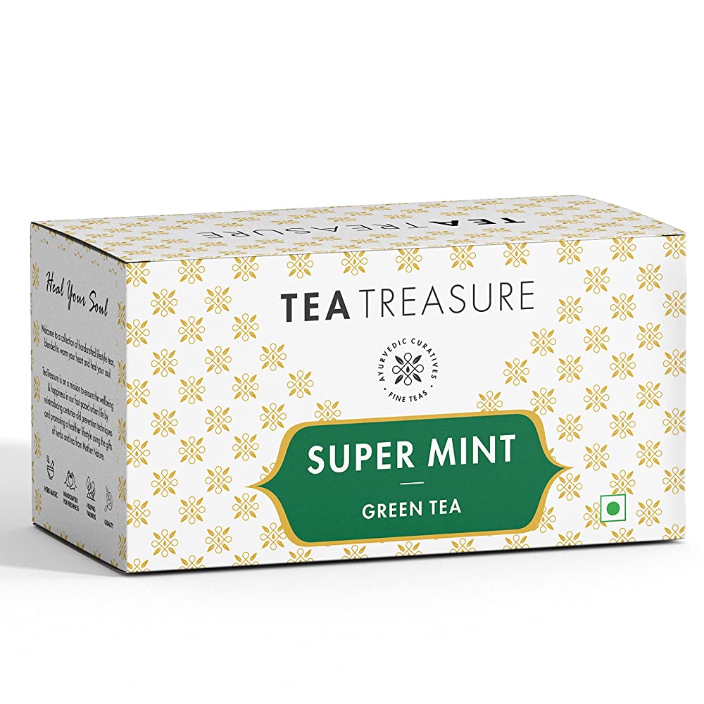 Tea Treasure Super Mint Green Tea Bags