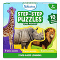 Skillmatics Step by Step Puzzle 40 Piece Wild Animal Jigsaw & Toddler Puzzles Educational Montessori Toy