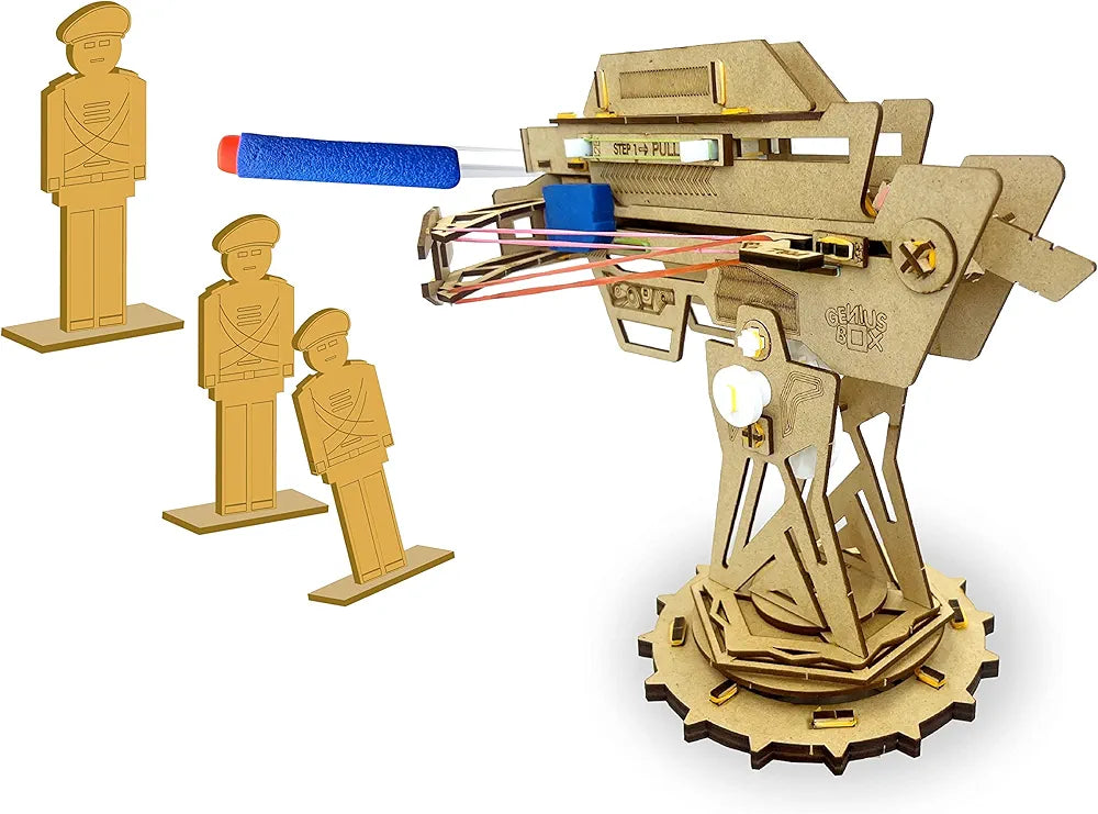 Genius Box Play some Learning Ballista Launcher Diy Stem Educational Toy & Construction Based Fun Activity Game For Kids, Science Experiment Kit 8 To 14, Best Gift, Activity Kit For Kids