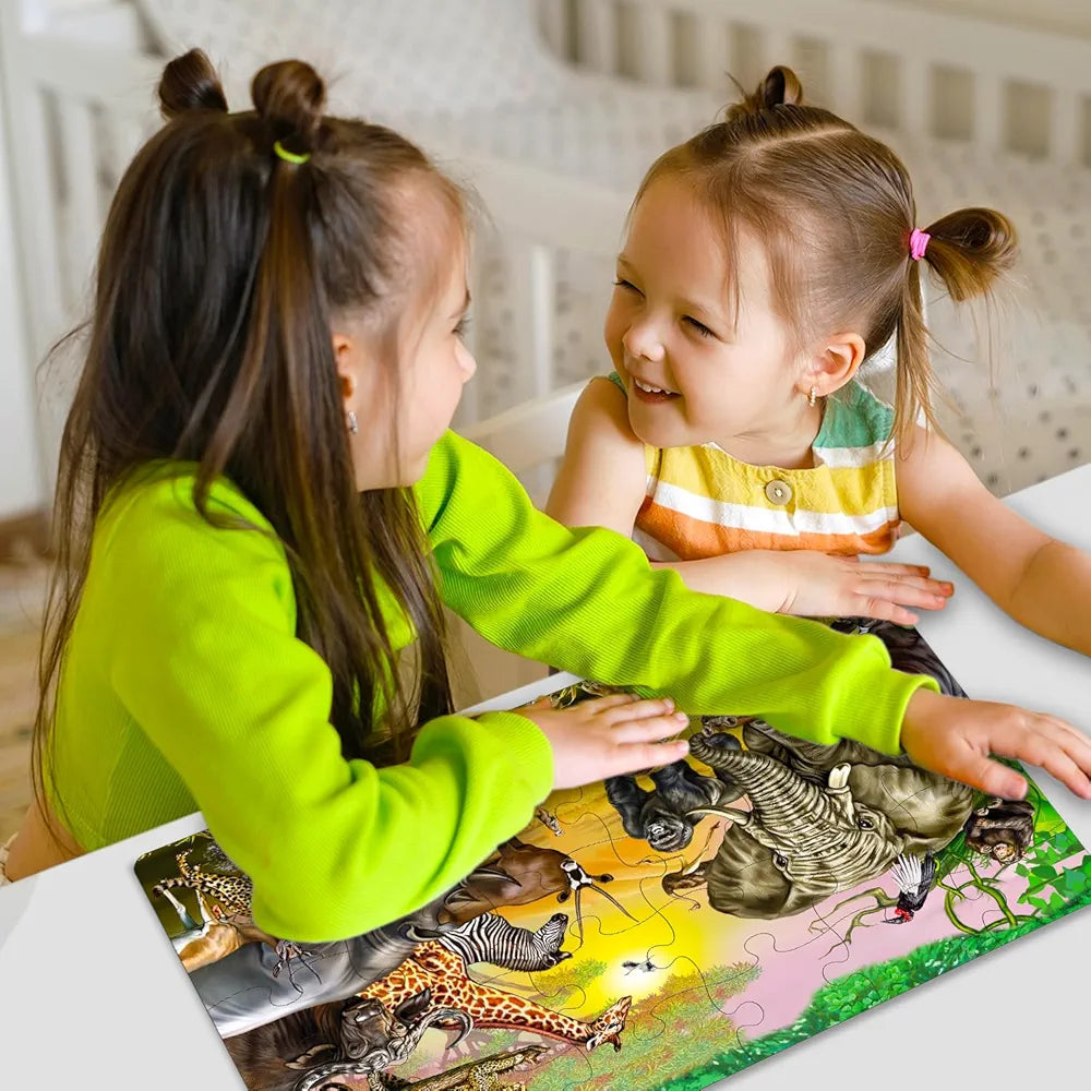 Hello Friend Wild Animal Jigsaw Puzzle for Adults & Kids Above 9 Years Fun & Challenging Puzzle Games for Stress Relief Focus and Memory