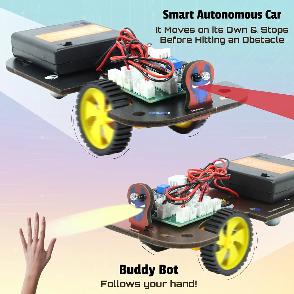 Butterfly EduFields 5in1 Stem Robotics kit Robotics Kits for Kids Ages 8 9 10 11 12 Years Old Boys Girls Electronics Sensor Toy Modules