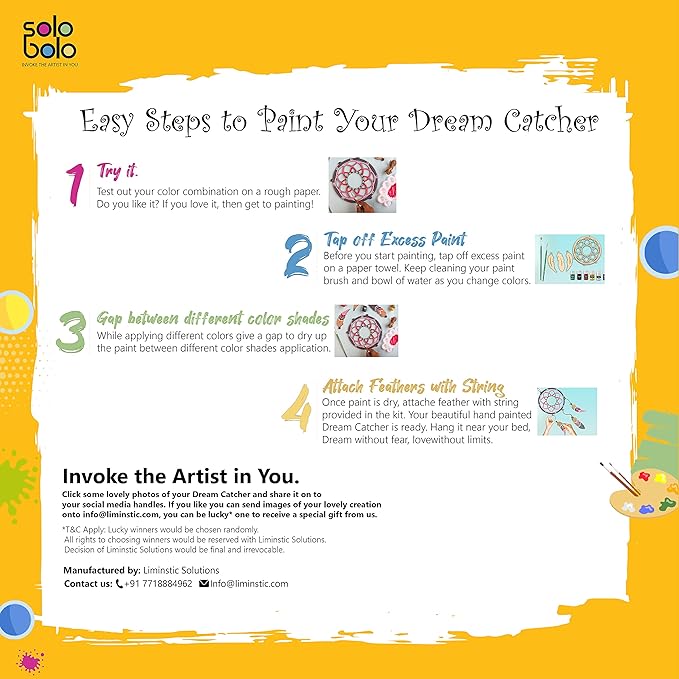 Solobolo - Mandala Art Dream Catcher Making Kit