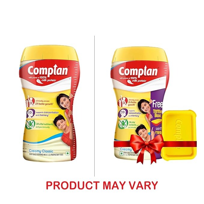 Complan Nutrition Drink Powder for Children Creamy Classic Flavour - 500 gms Jar