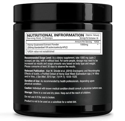 Greendorse Organic Horny Goat Weed Extract Powder - 50 Gms