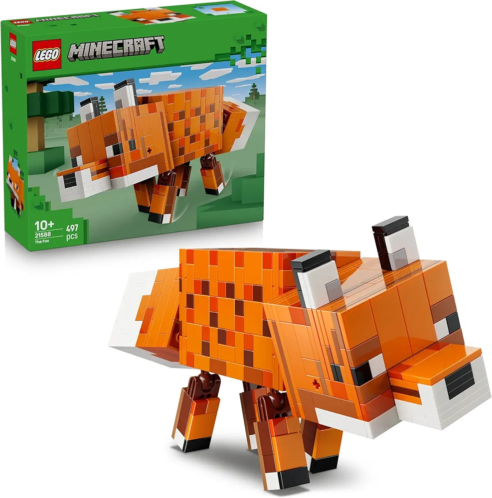 Lego Minecraft The Fox Gaming Decoration Building Set - Animal Figure Toy - Game Decor Gift - 21588
