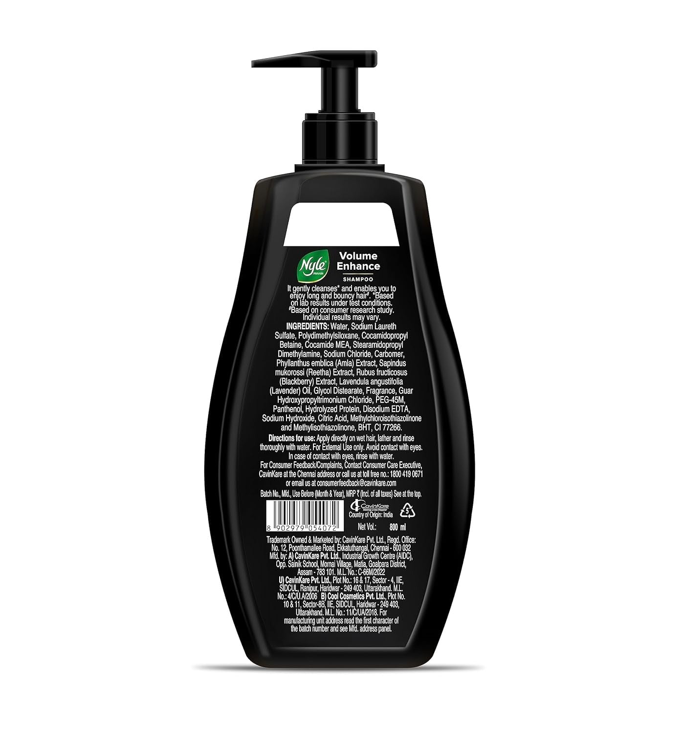 Nyle Naturals Volume Enhance Shampoo - 800 ml