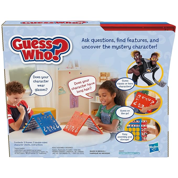 Hasbro Gaming Guess Who Board Game for Kids Ages 6+