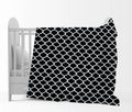 Divine Casa 120 GSM Microfiber Single Kids Dohar Soft & Lightweight Throw Blanket Moroccan Pattern Colour Caviar