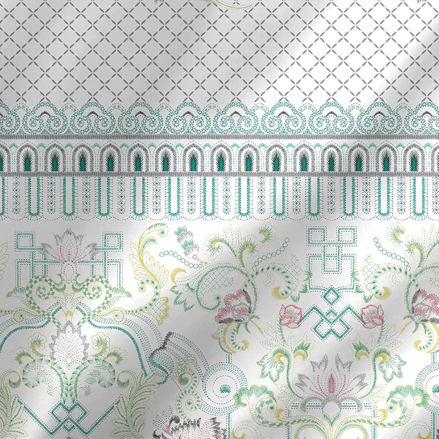 Layers Duracount Bedsheet Set for All Seasons Lightweight 225 CVC King Size White-1