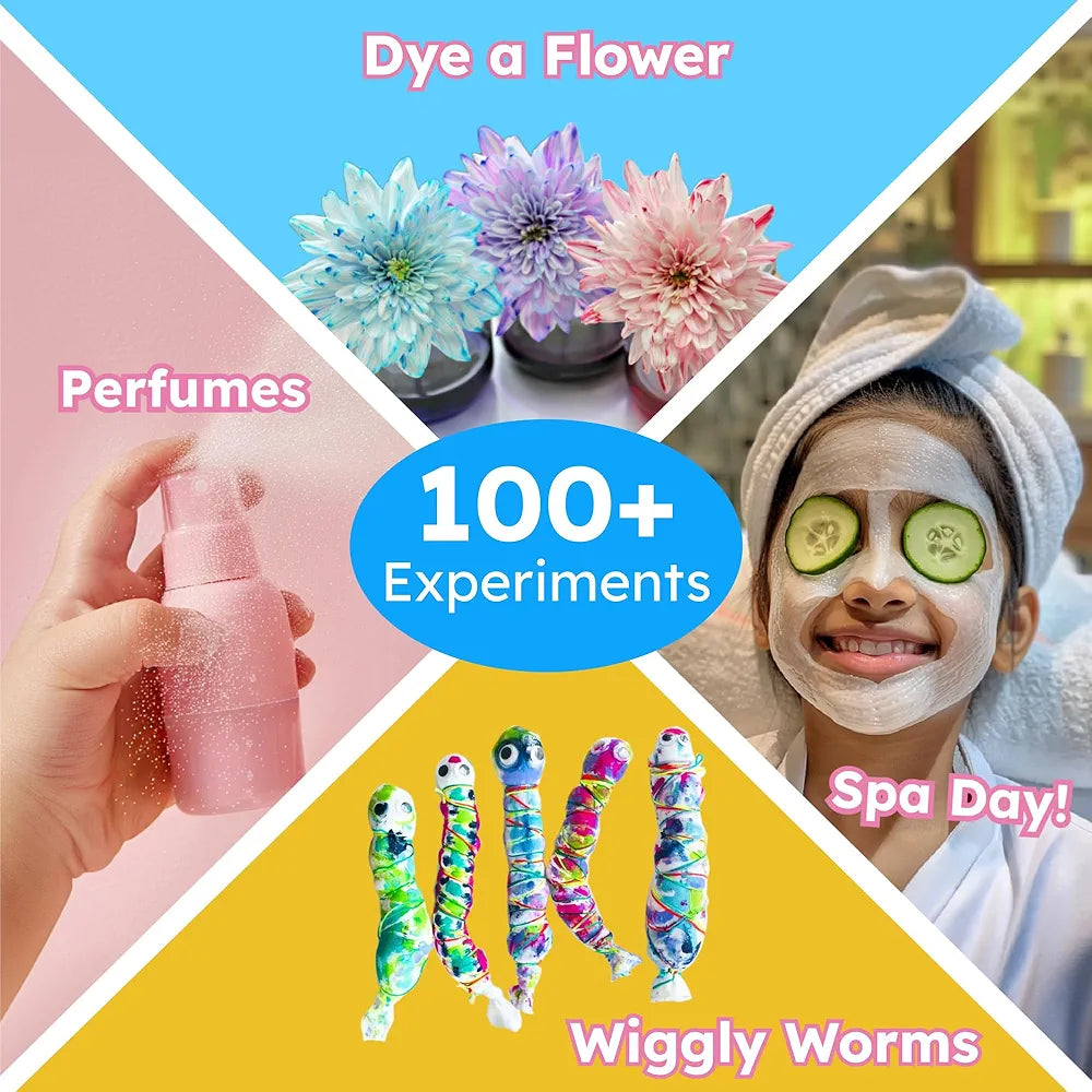 Butterfly EduFields 100+ Science Kit | Gift for Girls Age 6-7 | Birthday Gift for 5 6 7 8 Year Old Girl Girls Science Experiment Kit