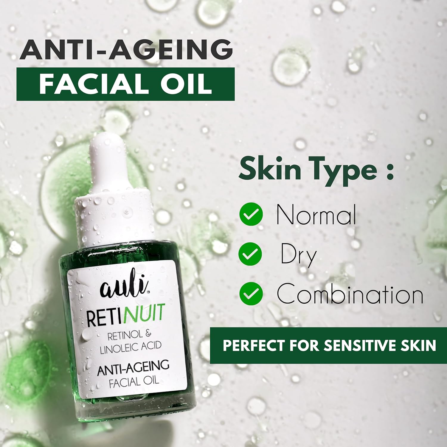 Auli Retinuit 0.3% Retinol Face Oil - 30 ml