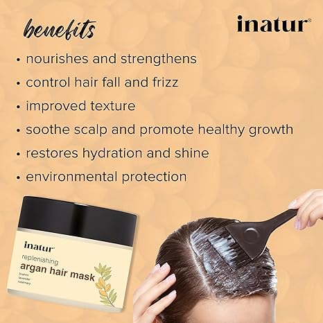 Inatur Argan Hair Mask Hair Strengthening - 200 gms