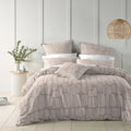 The Home Style Cotton Elastic Fitted All Around Printed King Size Double Bed Bedsheet wih 2 Pillow Cover Vanilla Latte
