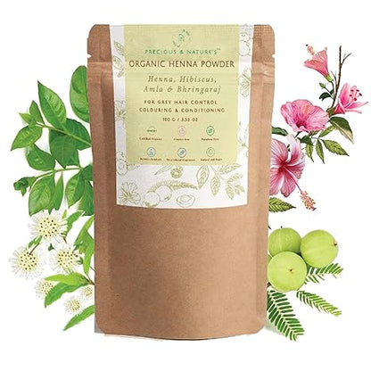 Precious Nature Henna Hibiscus Amla & Bhringaraj - 100 gms