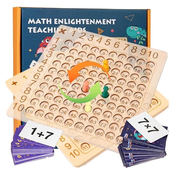 Kidology 2In1 Math Board Game for Kids Multiplaction & Addition Learning Toy