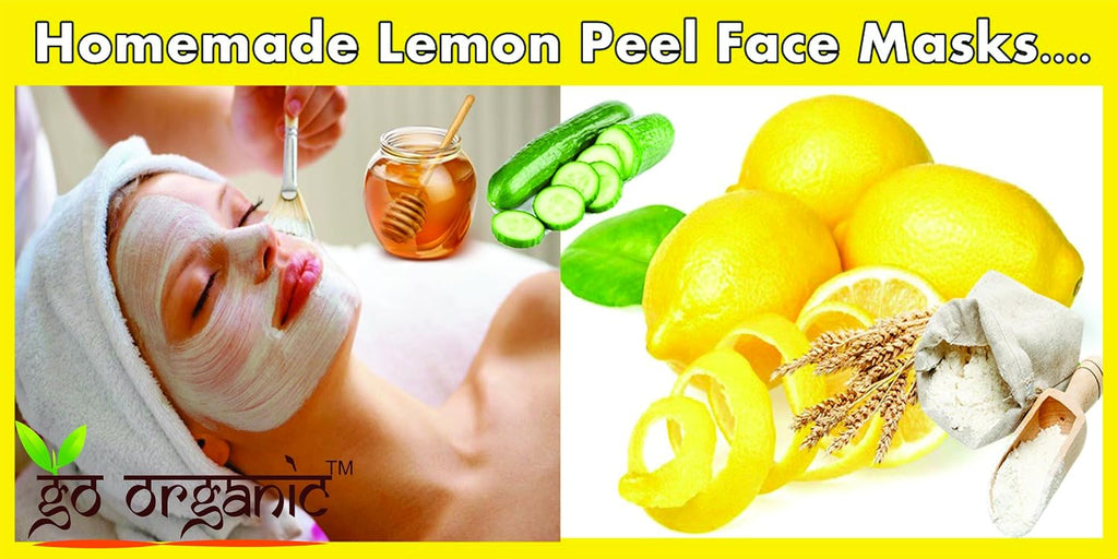 Go Organic Lemon Peel Powder (Citrus Limonum) for Face Cleanser & Skin Whitening | Skin Exfoliant for Glowing Skin, Acne, Pigmentation & Dark Spots (150 Gm)