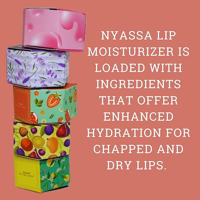 Nyassa Juicy Berry Intense Lip Balm With Shea Butter & Organic Sweet Almond Oil - 6 Gms