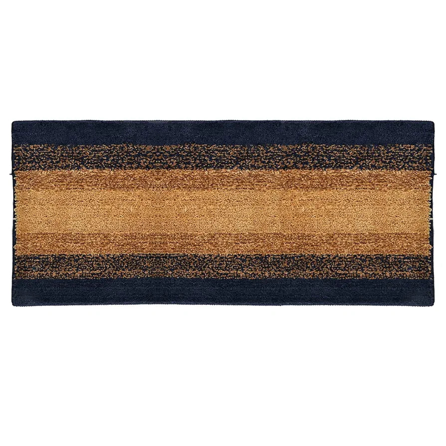 Kuber Industries Shaggy Carpet Polyester Bedside Runner Soft Rug for Hall Offices Bedroom Dark Blue