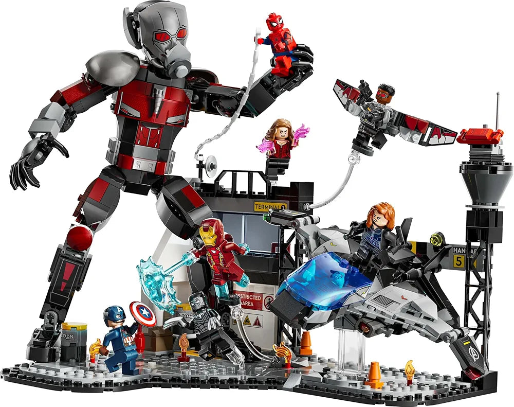 Lego Marvel Captain America: Civil War Action Battle Buildable Playset with 8 Minifigures 76314