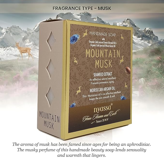 Nyassa Mountain Musk Natural Bathing Handmade Soap - 150 Gms