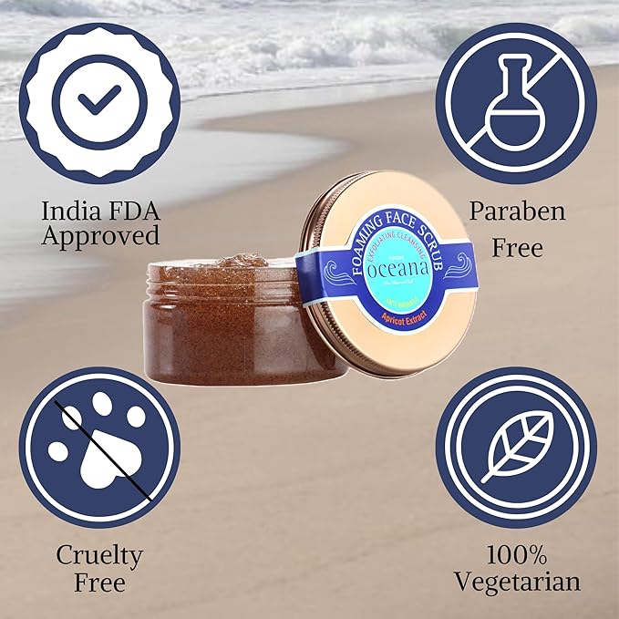 Nyassa Oceana Foaming Face Scrub - 215 Gms
