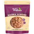 Nutty Organics Almonds Mamra - 500 GM (Grade A ++ Nuts, Premium, Rich In Oil) Richest Natural Source of Vitamins, Magnesium & Protien | Special Mamra Badam Giri