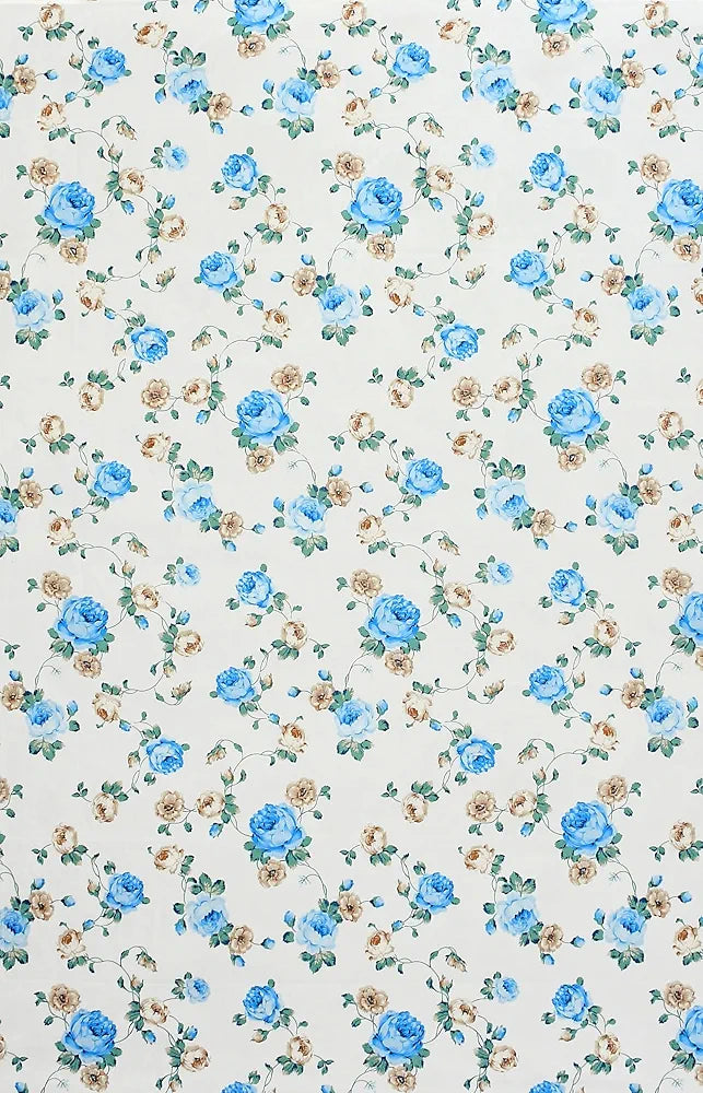 Homefab India 180 TC Glace Cotton Single BedSheet with 1 Pillow Cover Blue