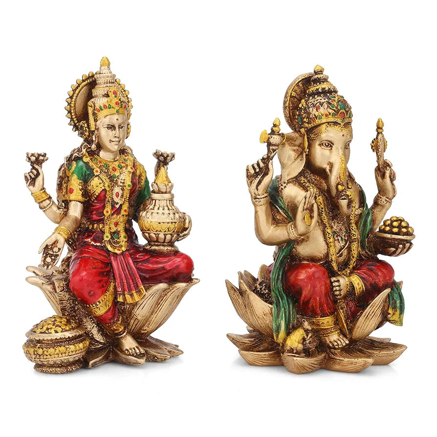 Lakshmi Ganesha Idol Laxmi Ganesh Statue Showpiece Figurine