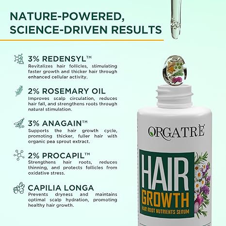 Orgatre Hair Growth Serum for Scalp - 50 ml