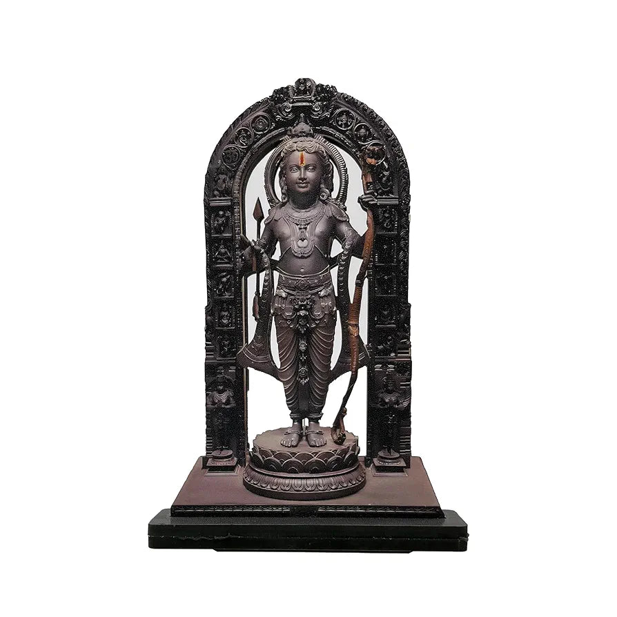 CraftVatika Ram Lalla Idol Ayodhya MDF Murti Statue Set of 2 Ayodhya Ram Lalla Wooden Murti