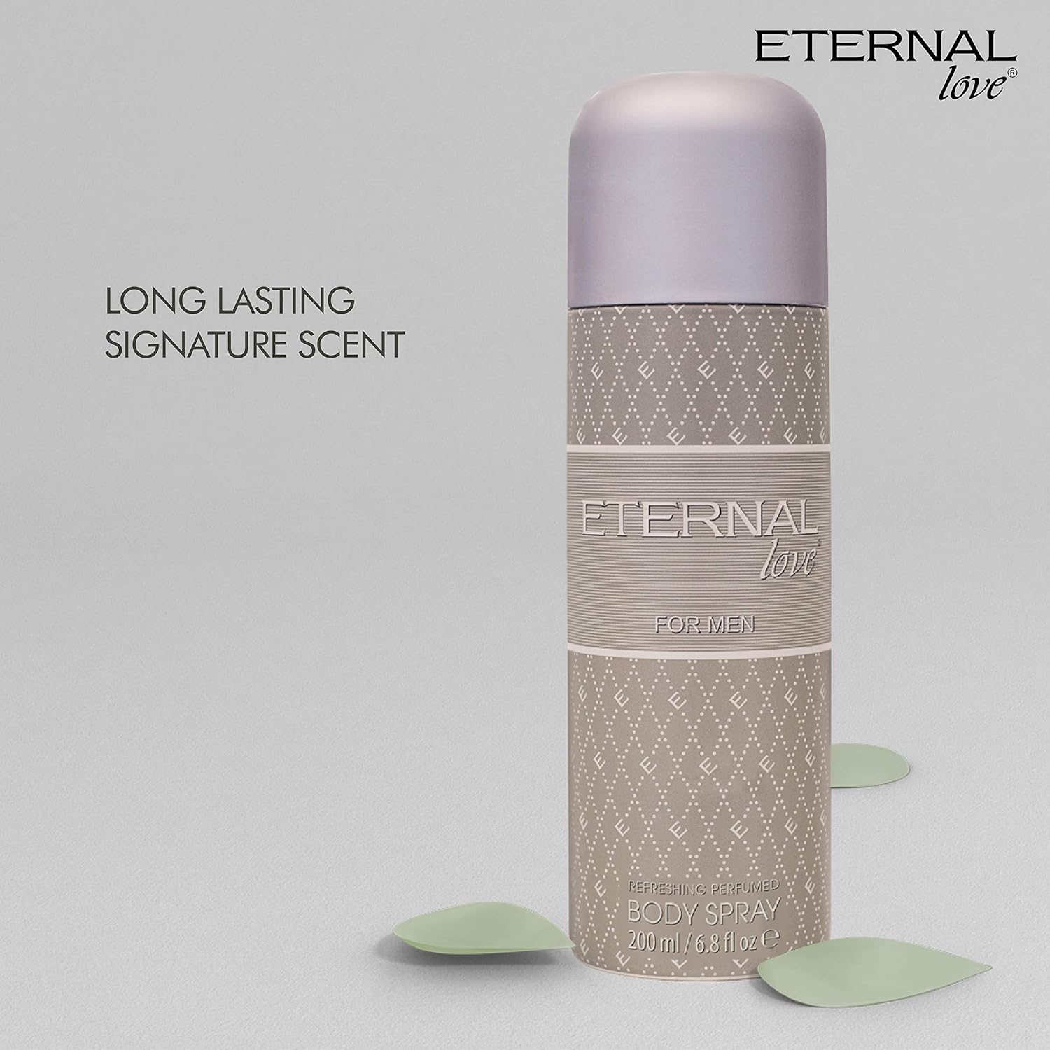 Eternal Love Body Spray for Men | Travel Size | Fresh, Cool & Energizing Scent | Long-Lasting Perfume | Woody Body Spray for Man | Gift for Him | 200ml