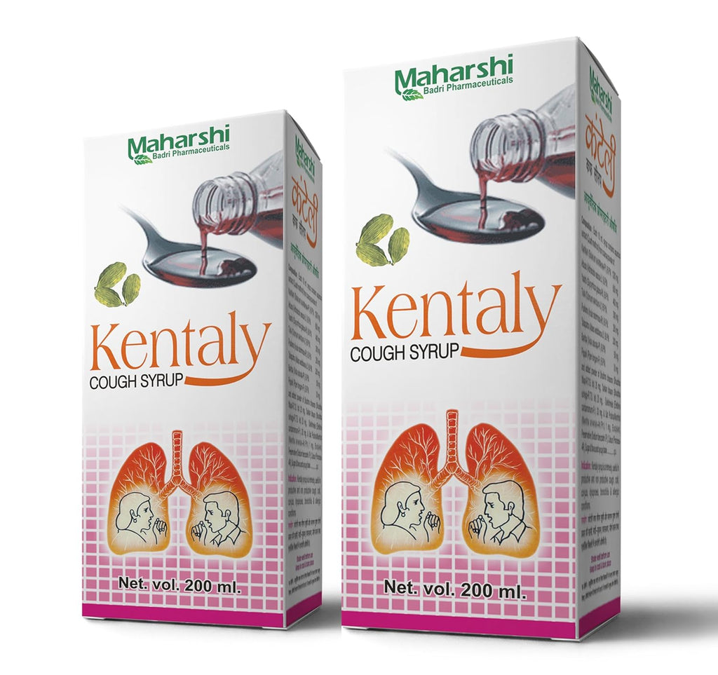 Maharshi Kentaly Cough Syrup - 200 ml Each (Pack of 2)