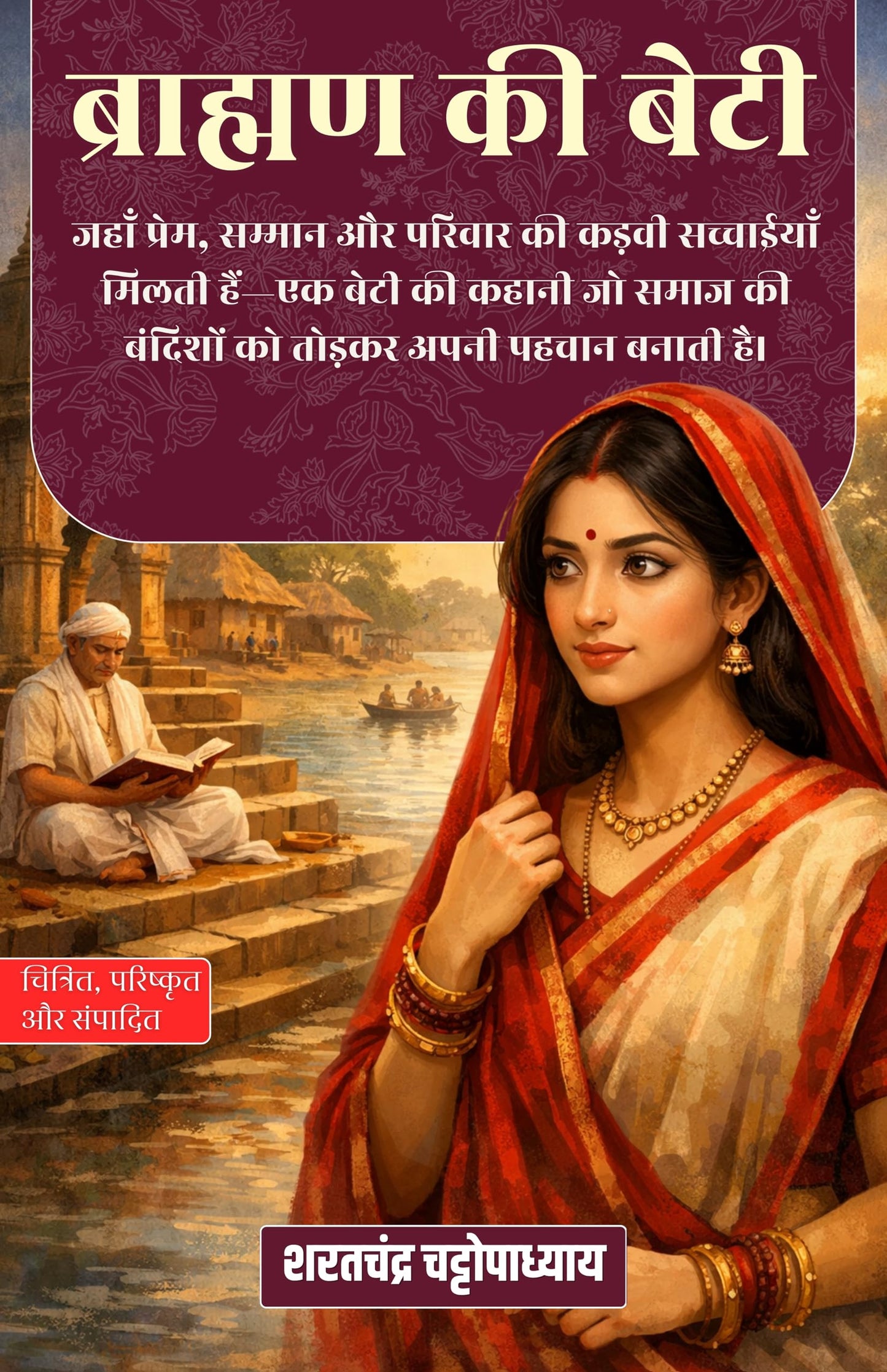 The Brahmin's Daughter in Hindi ब्राह्मण की बेटी (सचित्र और परिशोधित) - Sarat Chandra Chattopadhyay