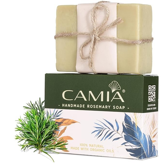 Camia Organic Handmade Rosemary Soap For Bath - 125 gms