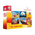 Ratna's 4 in 1 Disney Jigsaw Puzzle 140 Pieces for Kids | 4 Jigsaw Puzzles 35 Pieces Each | Lion King