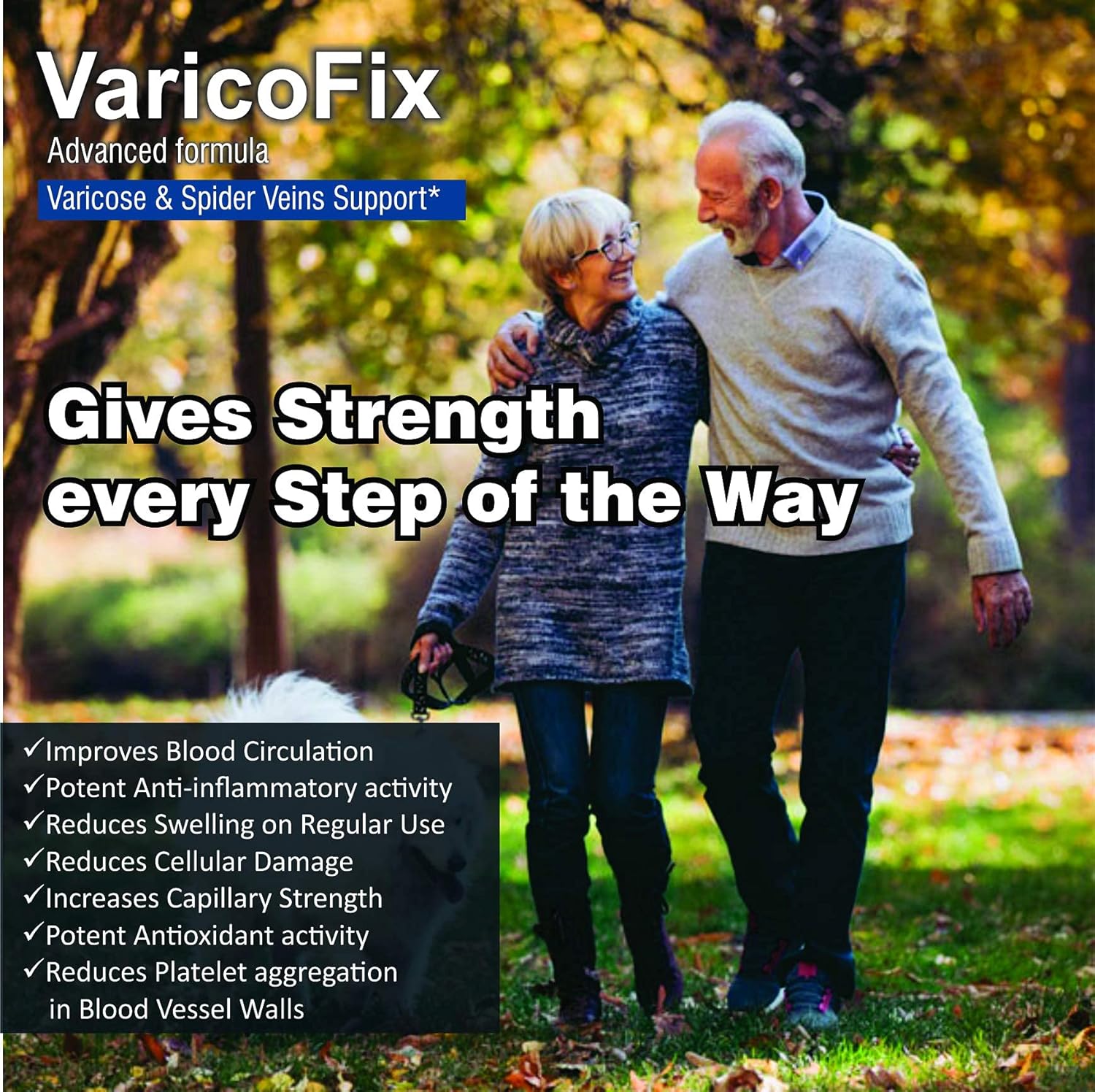 Trexgenics VaricoFix Complete Varicose Veins & Blood Circulation Support Natural Herbs & Vitamins Complex (60 Veg. Capsules)