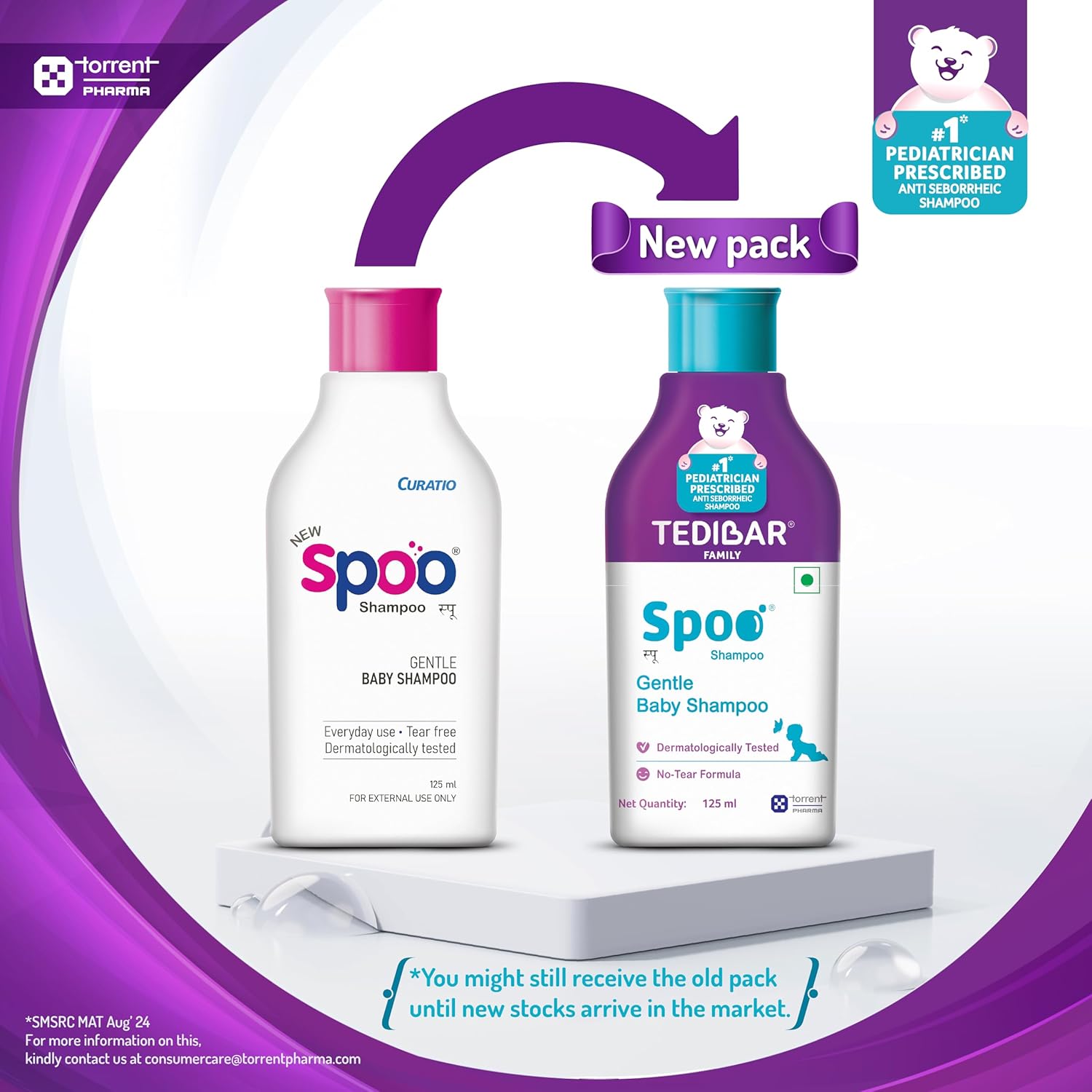 Tedibar Family Spoo No Tear Formula baby shampoo - 125 ml