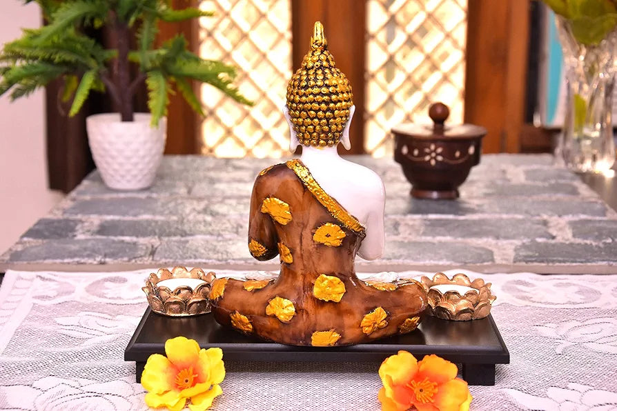 Mariner's Creation Buddha Idol Gautam Buddha showpiece Made of Resin and Marble