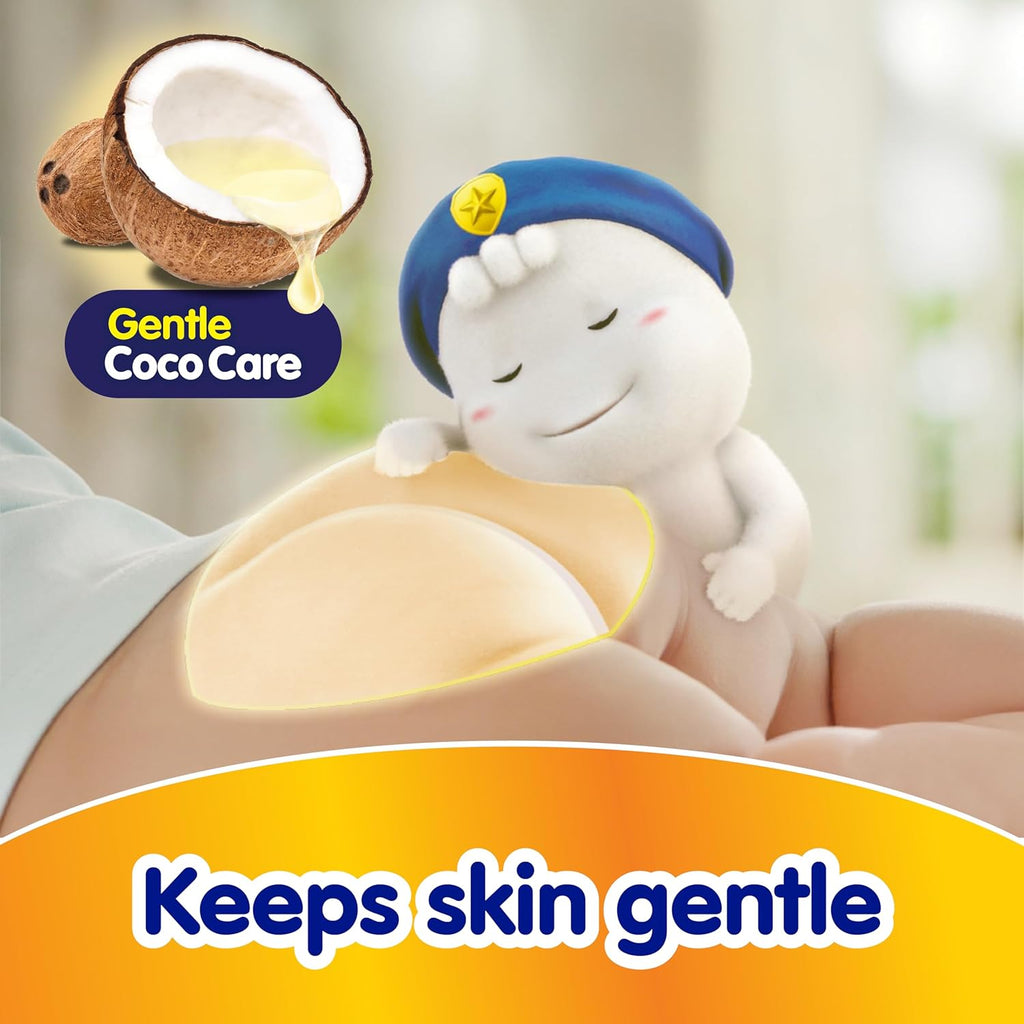 Mamypoko pants All Night AbsorbPant Style Baby Diapers Size(XL), 52 Count, Ideal for 12-17Kgs|+50% wider and repeated absorption for all night 12hr protection from leakage, prevents heaviness.
