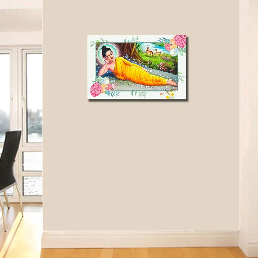 Rangoli MDF Wall Stick Decorative Panel 12x18 Wall Art P-1 Design-27