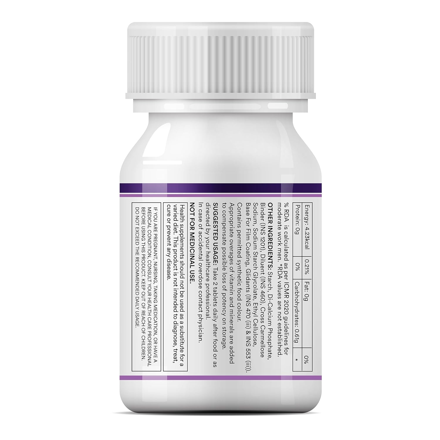 INLIFE ZMA (Zinc Magnesium Aspartate & Vitamin B6) For Men And Women | For Muscle Strength, Recovery, Sleep, Immune Support - 60 Tablets (Pack of 1)
