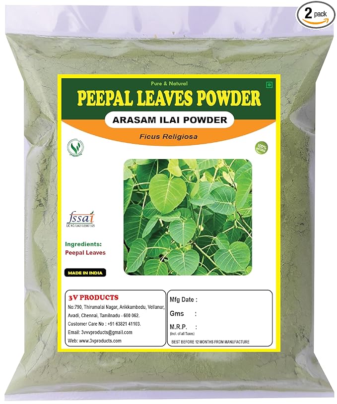 3V Products Peepal Leaf Powder - Pack of 2 - 100 gms