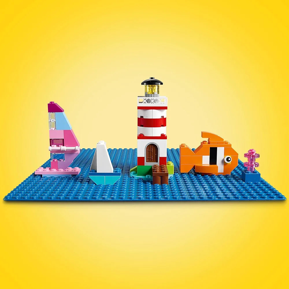 Lego Classic Blue Baseplate 11025 Building Kit for Kids