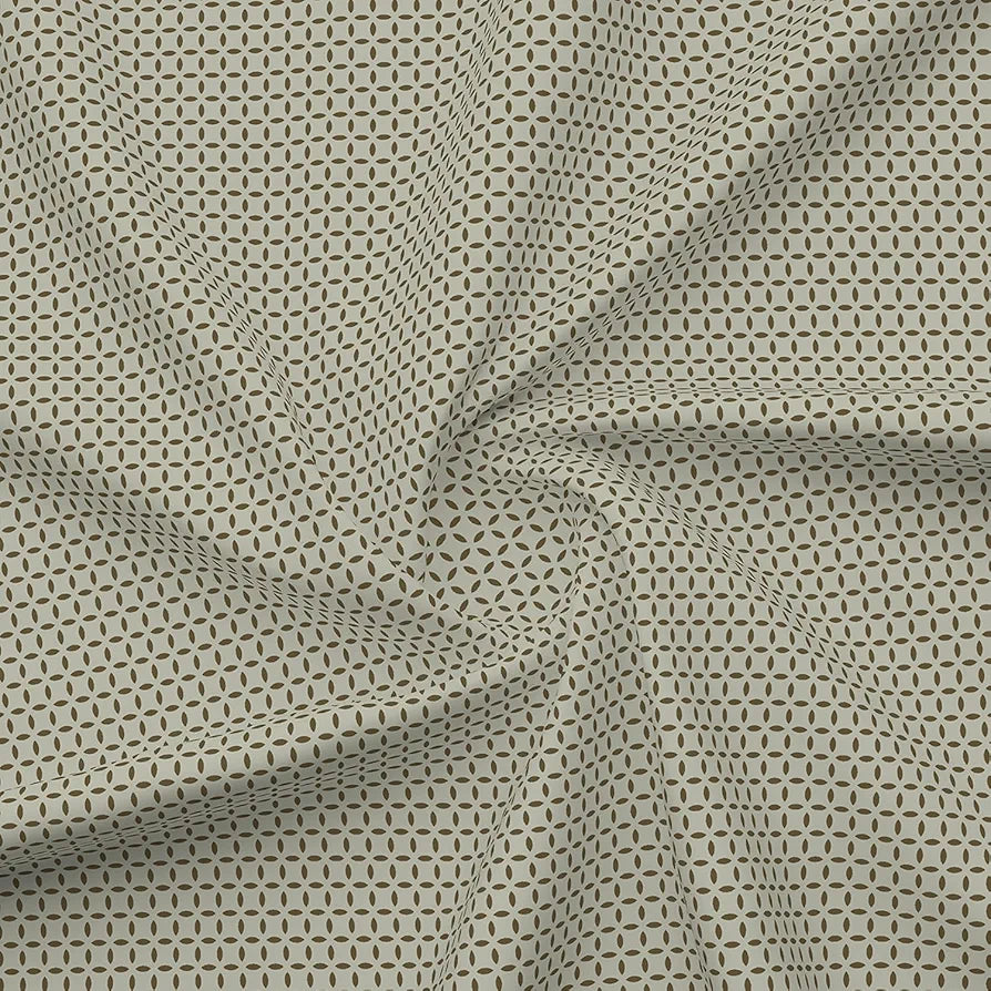 Layers Illuminating Homes Cotton Bedsheet Set for All Seasons Lightweight 144 TC Queen Size Grey Checks